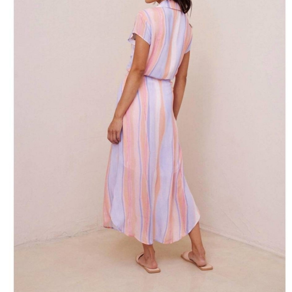 NWOT Bella Dahl Paloma Striped Midi Dress - Picture 3 of 10